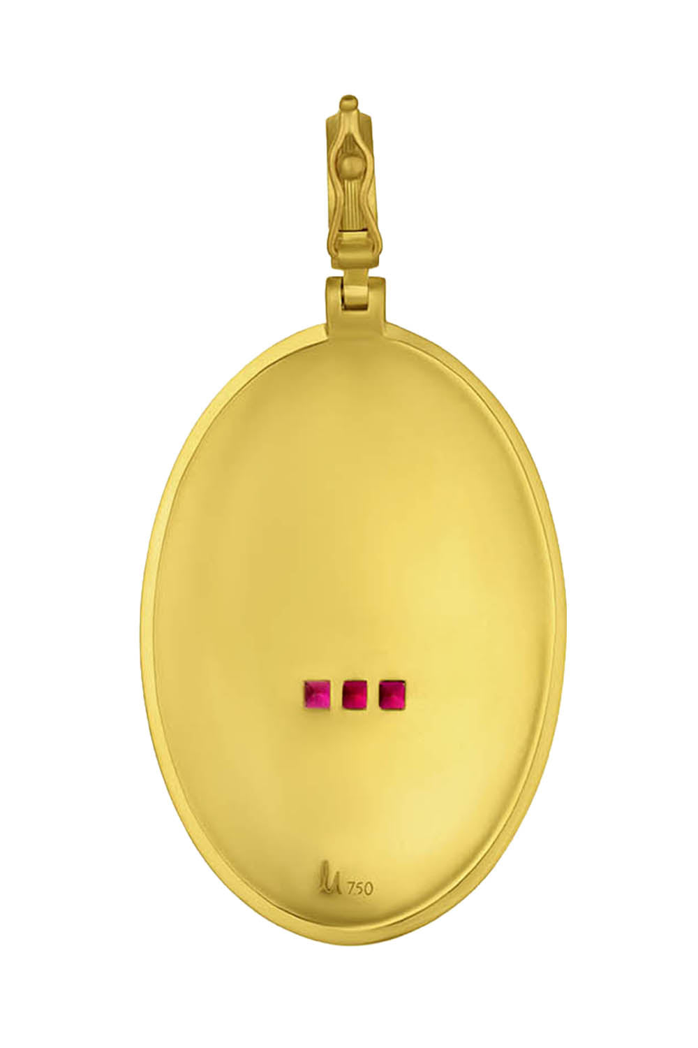 Ruby Diamond Love Token Pendant