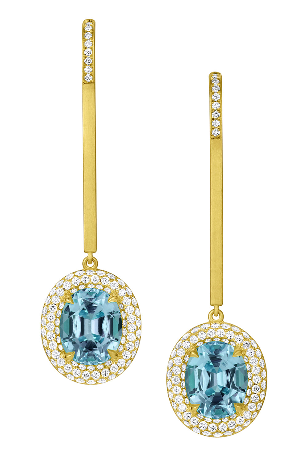 Aquamarine Bauble Earrings