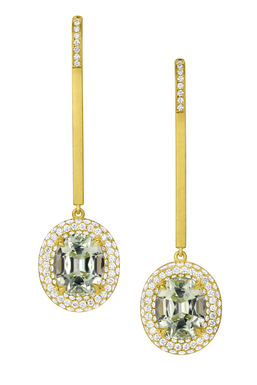 Green Tourmaline Bauble Earrings