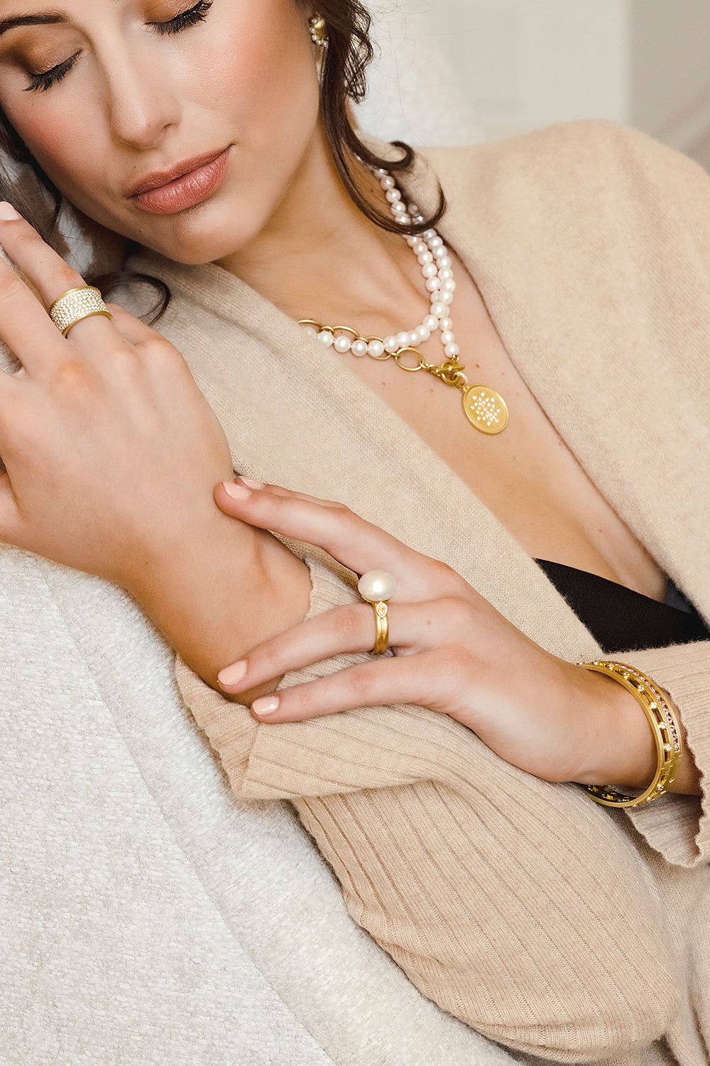 South Seas Pearl Diamond Bahari Ring