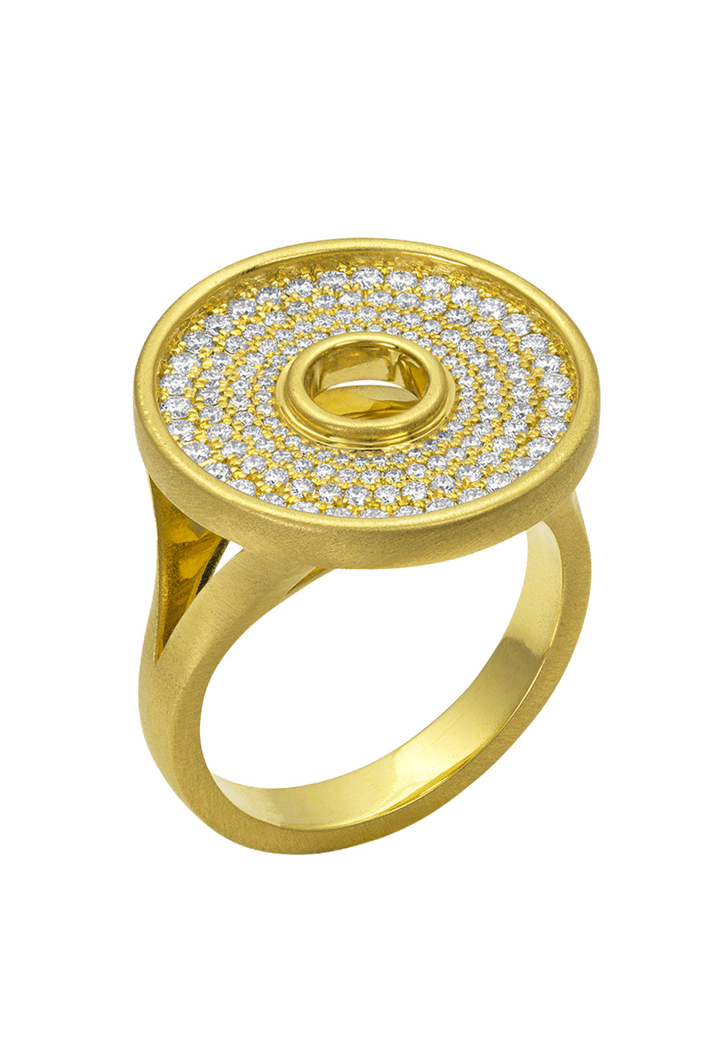 Diamond Pavé Amani Disc Ring
