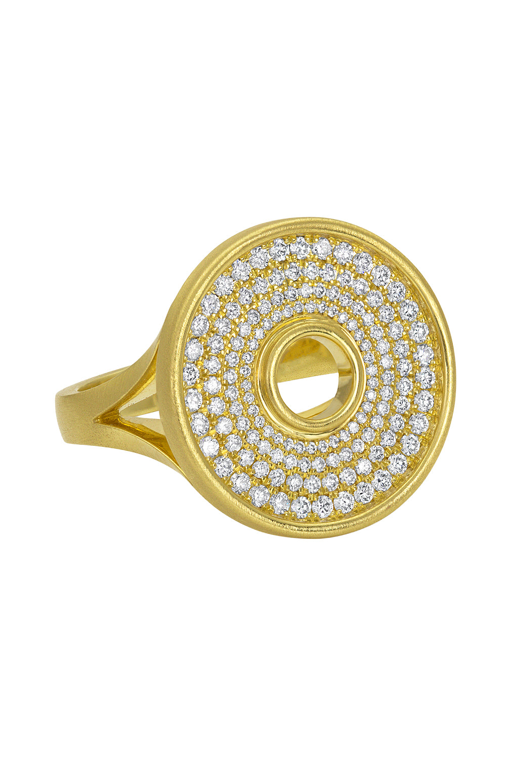 Diamond Pavé Amani Disc Ring
