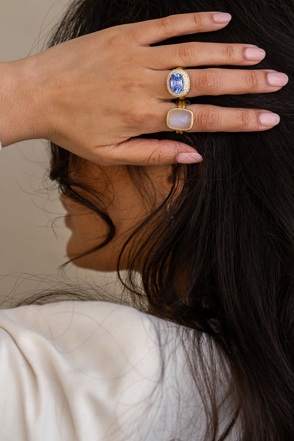 Tanzanite Diamond Bauble Ring
