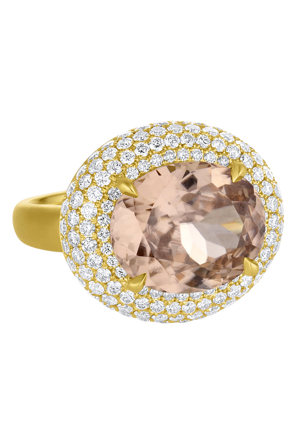Mocha Zircon Diamond Bauble Ring