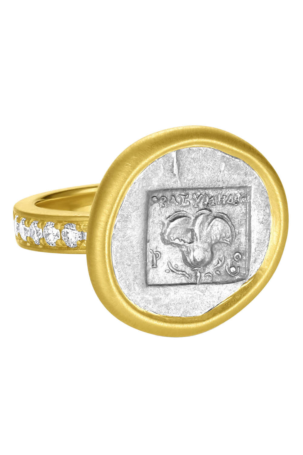 Diamond Caria Islands Rhodes Ar Drachm Ancient Coin Ring