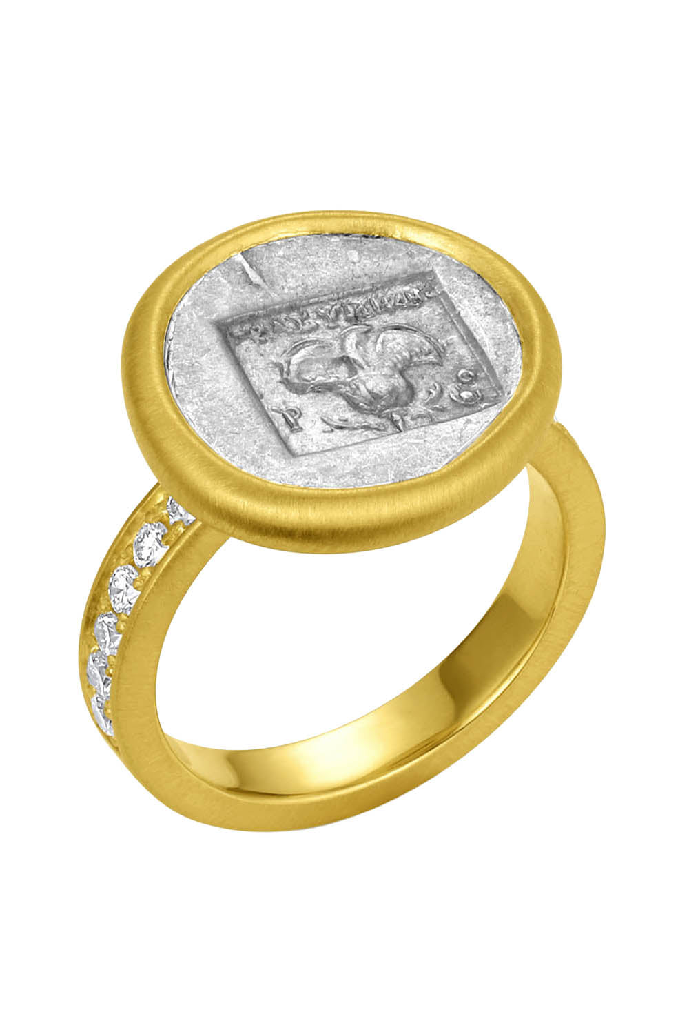 Diamond Caria Islands Rhodes Ar Drachm Ancient Coin Ring