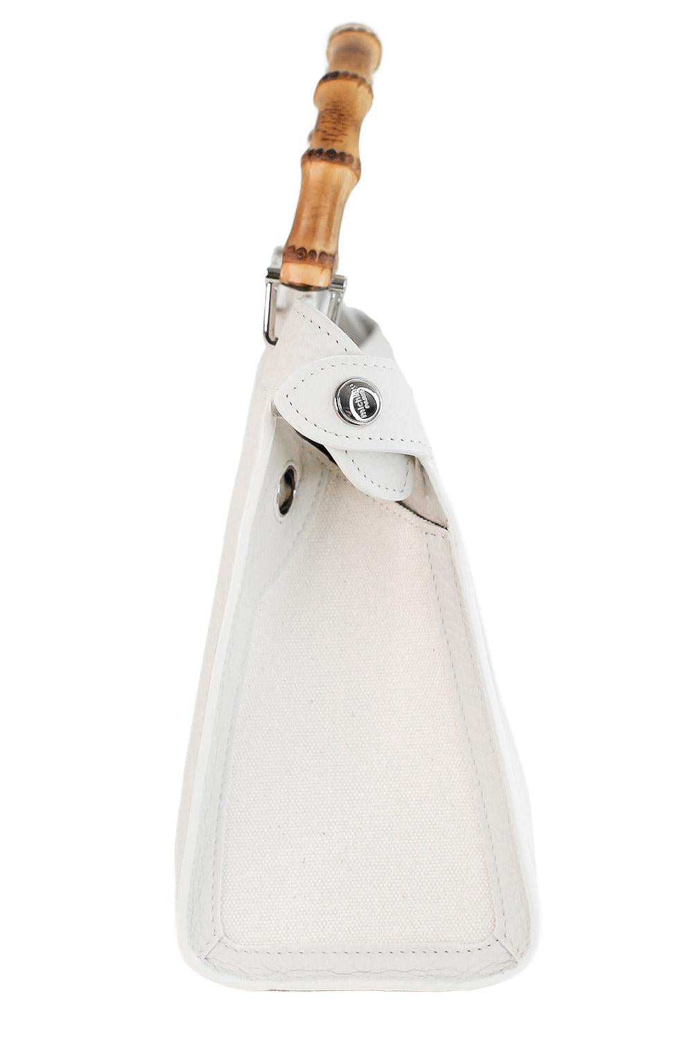 Lutece Bamboo Mini Bag - Cream