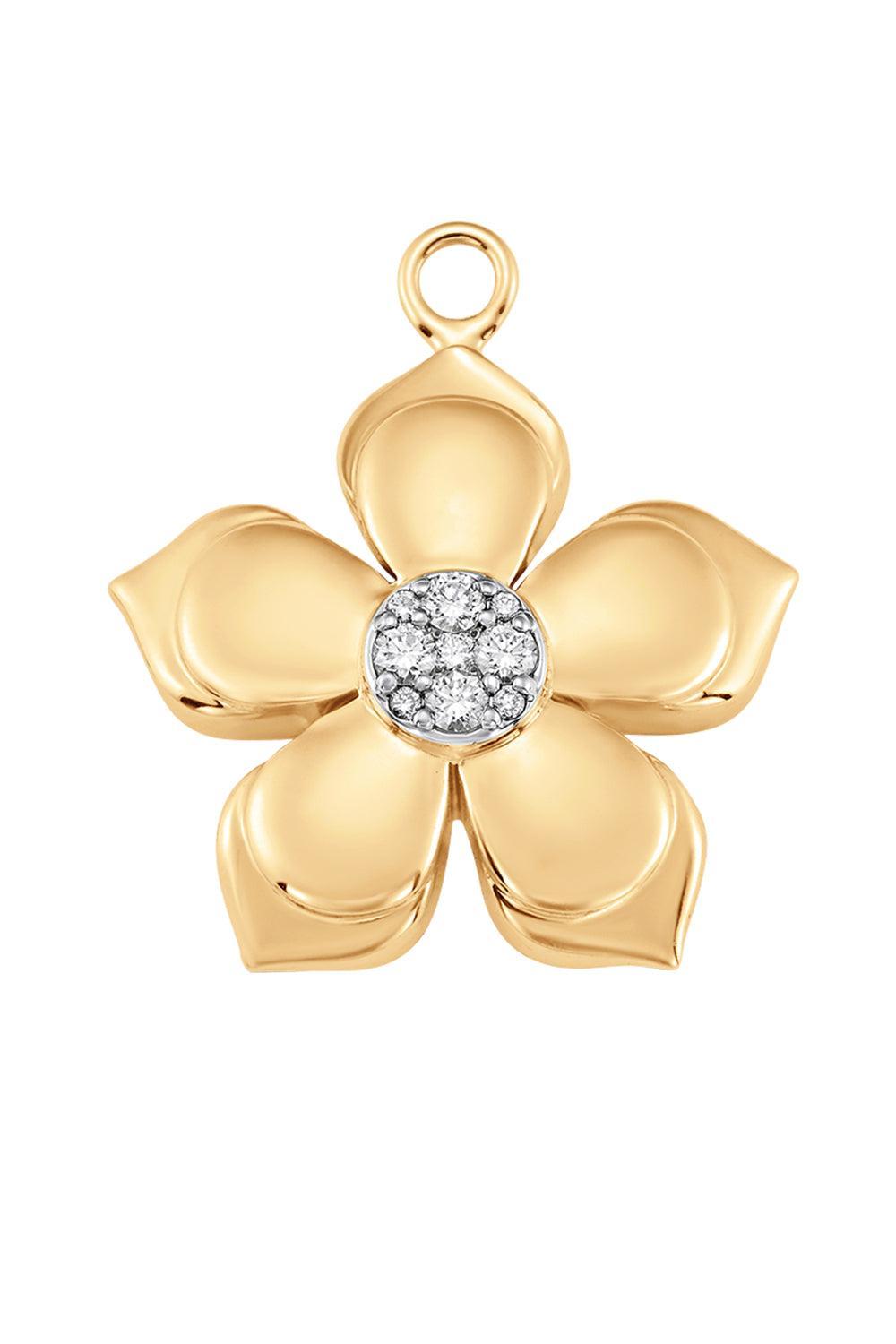 Diamond Lierre Charm-YELLOW GOLD-JEWELRYFINE JEWELPENDANT-SARA WEINSTOCK