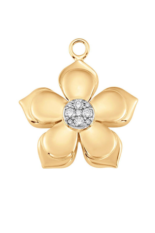 Diamond Lierre Charm-YELLOW GOLD-JEWELRYFINE JEWELPENDANT-SARA WEINSTOCK