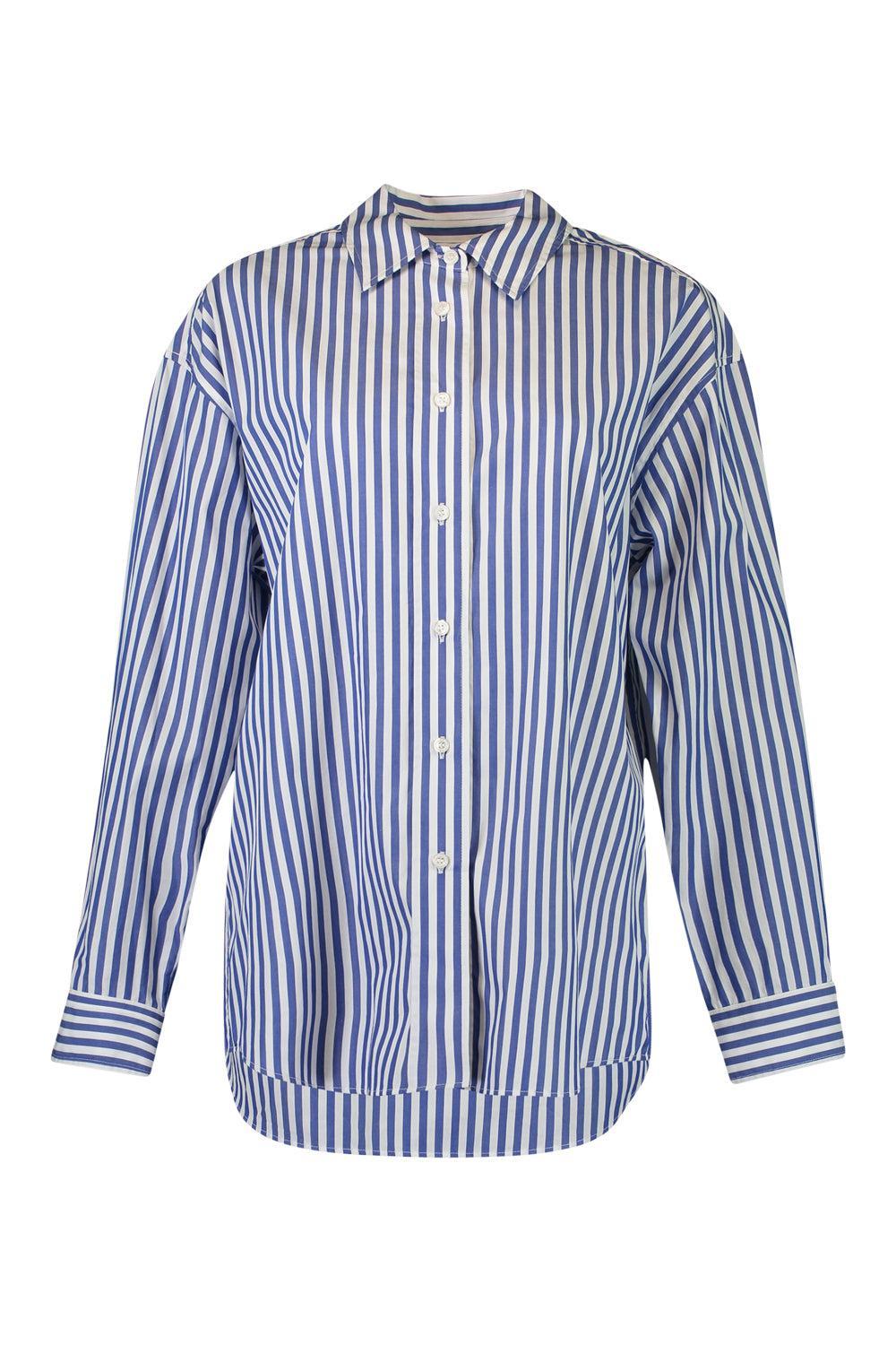 Shelby Shirt-BLUE-XS-CLOTHINGTOPBLOUSE-LA LIGNE
