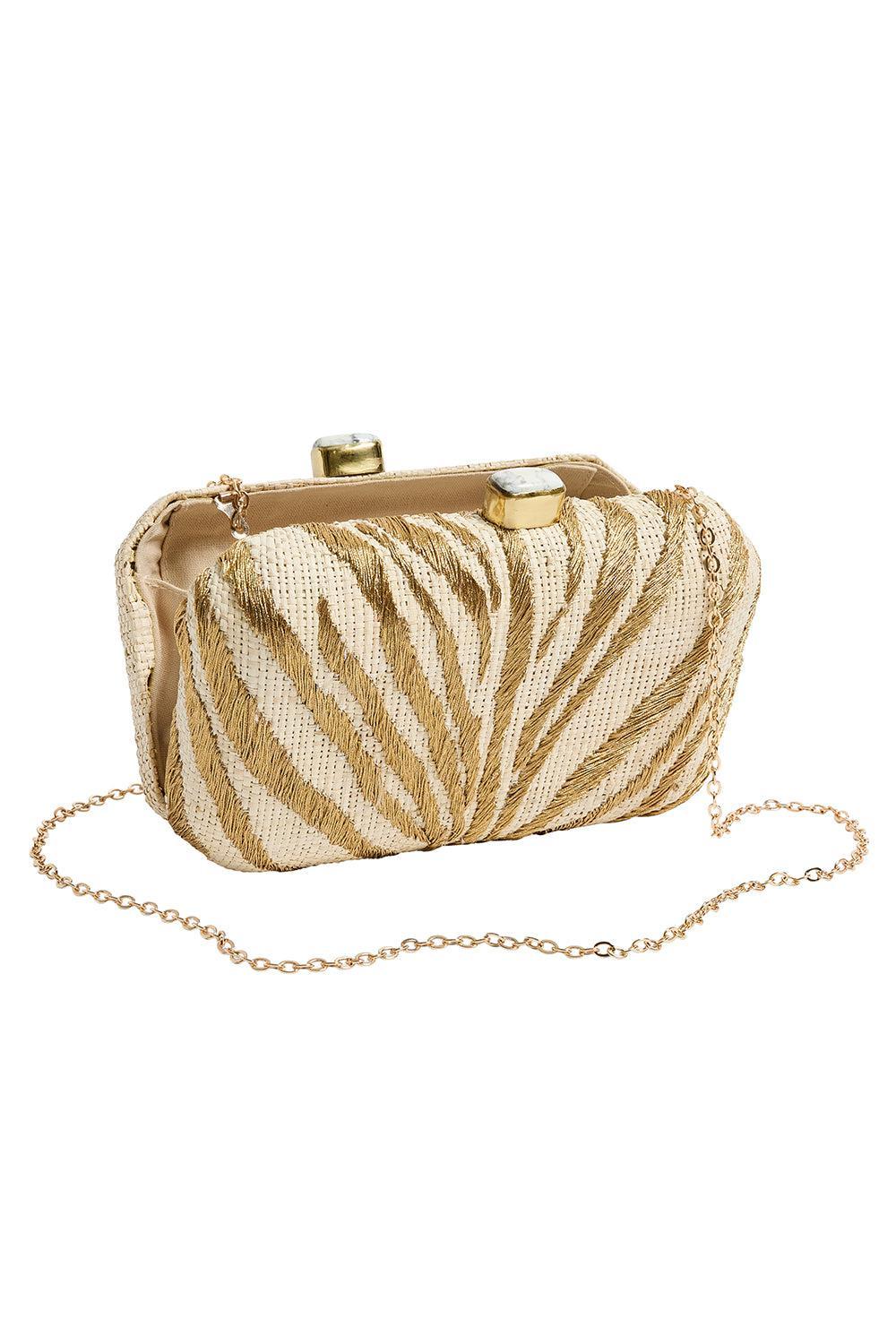 Le Zoo Bag-GOLD-HANDBAGCLUTCHES-PAMELA MUNSON
