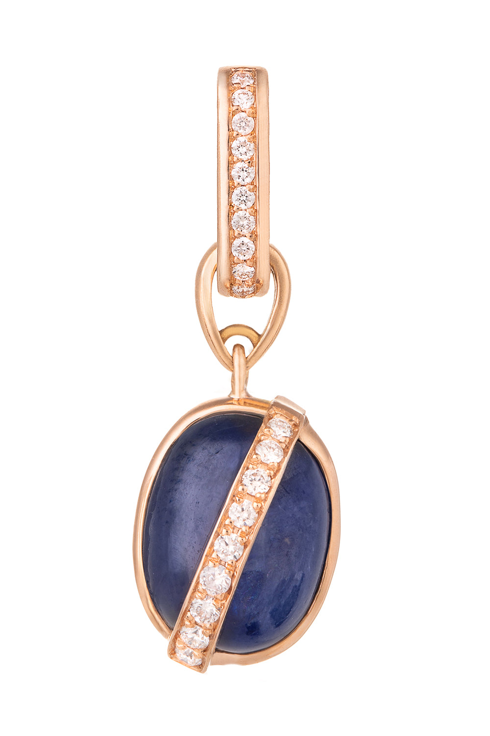Blue Sapphire Diamond Liberté Charm
