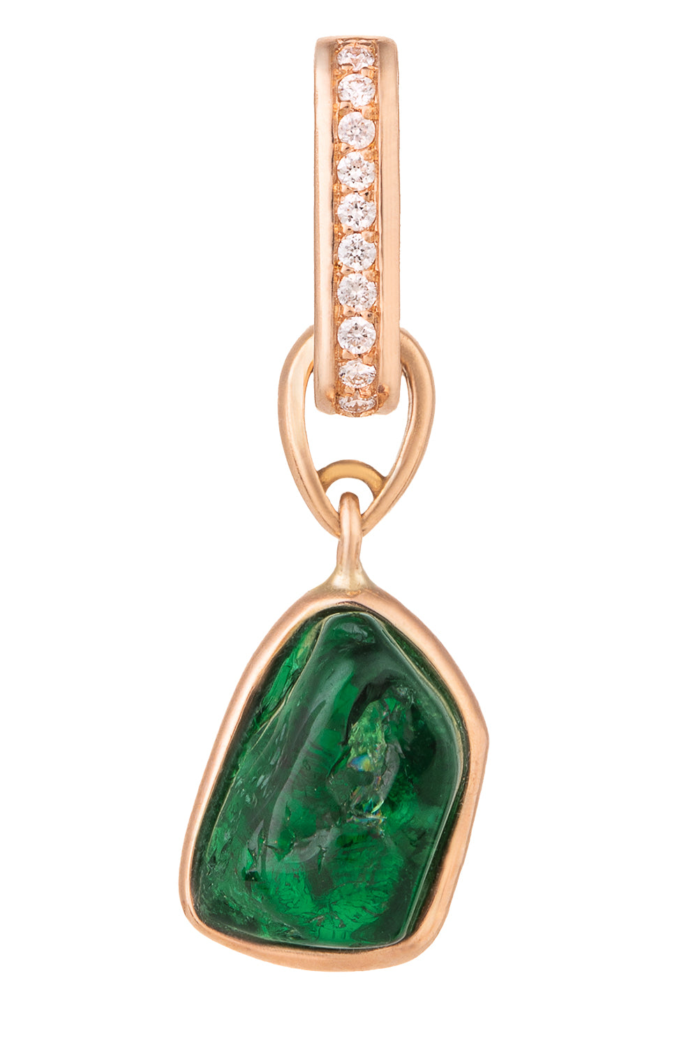 Green Tourmaline Diamond Small Liberté Charm