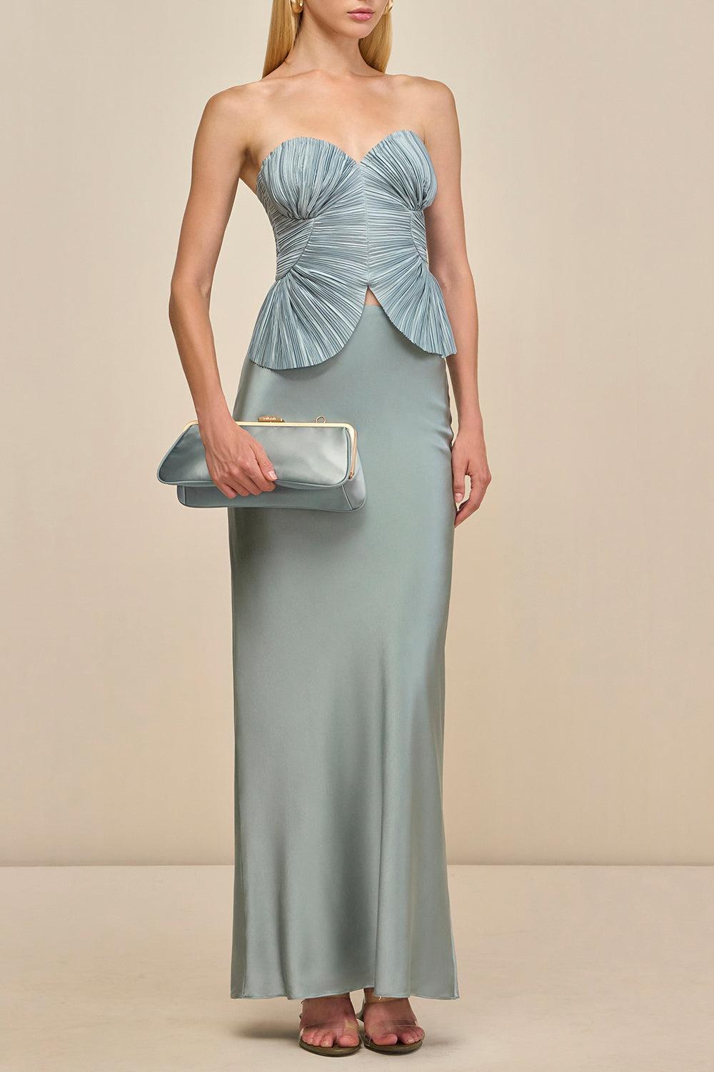 Chantel Skirt-CELADON-XS-CLOTHINGSKIRTMAXI-CULT GAIA