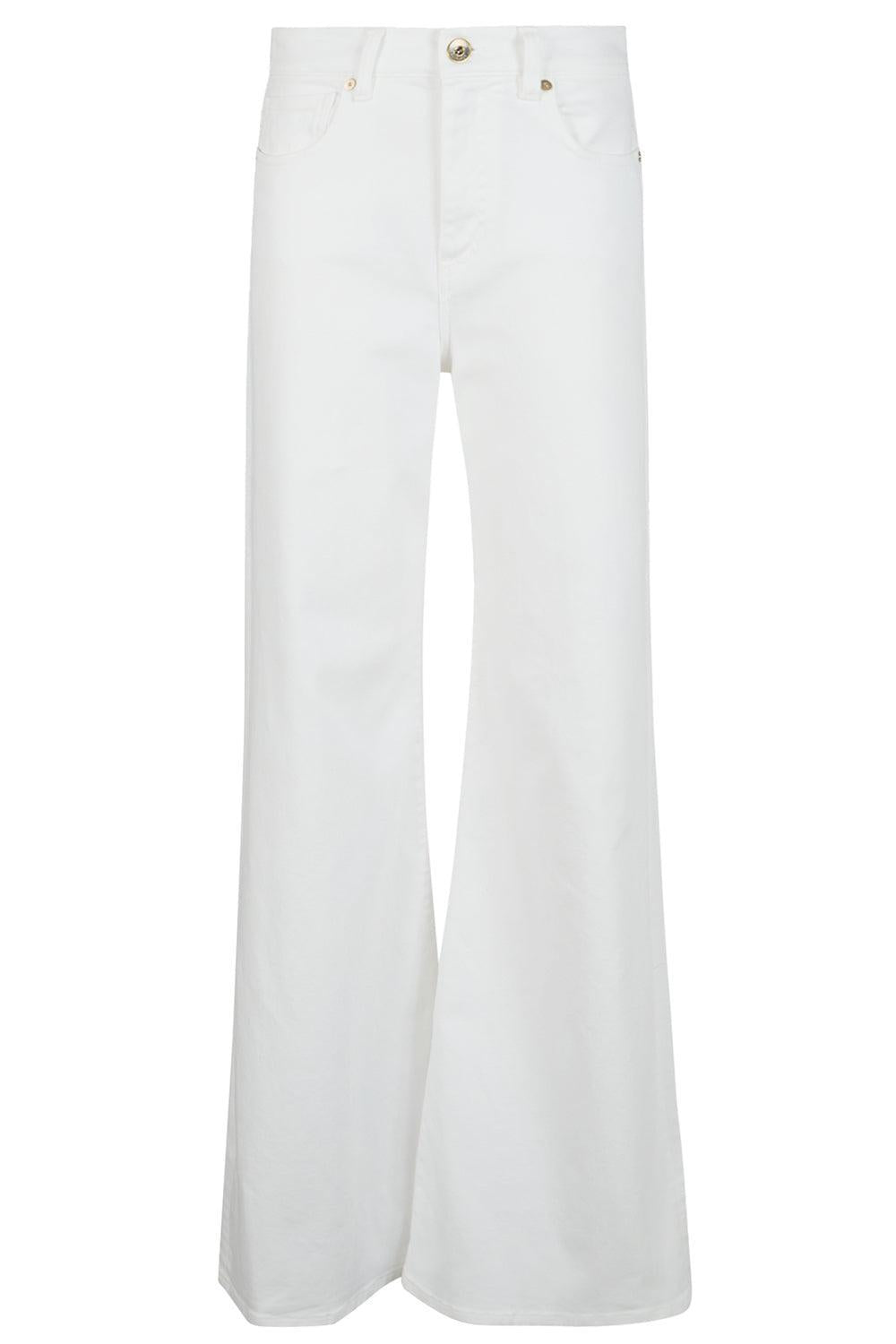 Crop Flare Jean - White-WHITE-36-CLOTHINGPANTDENIM-ELEVENTY