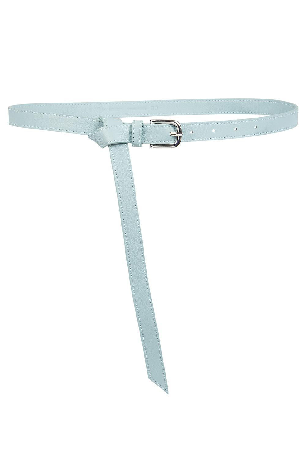 Double Loop Skinny Buckle Belt