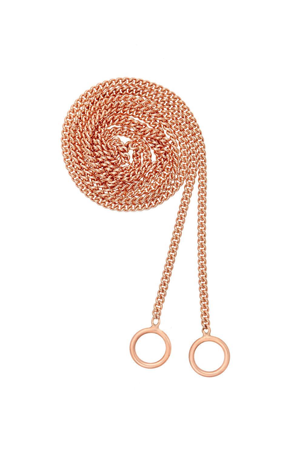 Not So Heavy Curb Chain - Rose Gold - 16in-ROSE GOLD-16-JEWELRYFINE JEWELNECKLACE O-MARLA AARON