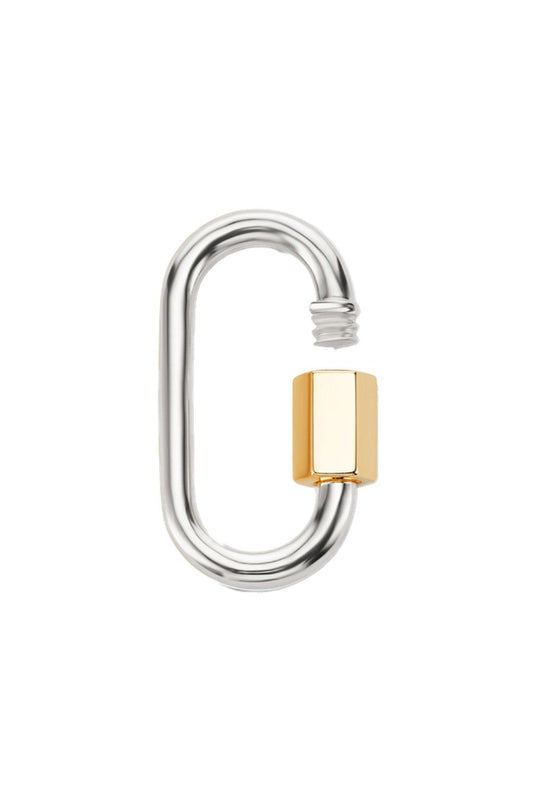 Mixd Metal Medium Lock-WHITE GOLD-JEWELRYFINE JEWELPENDANT-MARLA AARON