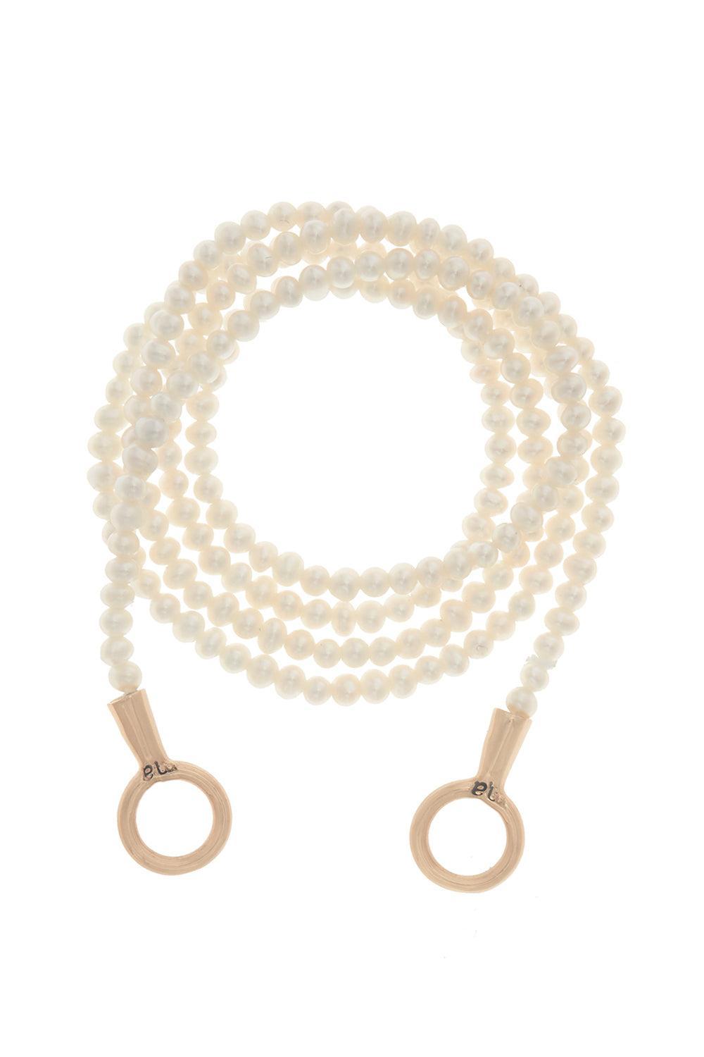 Seed Pearl Itty Bitty Strand Necklace-YELLOW GOLD-16-JEWELRYFINE JEWELNECKLACE O-MARLA AARON