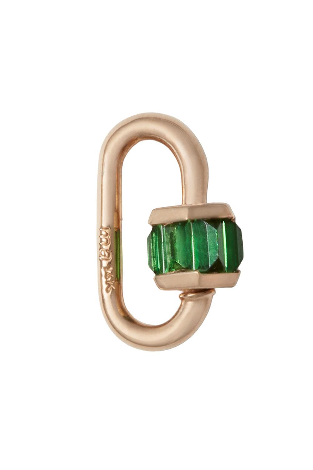 Tsavorite Total Baguette Babylock-YELLOW GOLD-JEWELRYFINE JEWELPENDANT-MARLA AARON