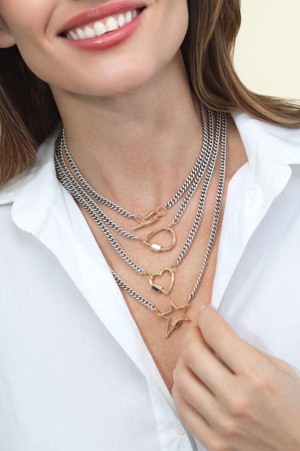  Heavy Curb Chain-SILVER-16-JEWELRYFINE JEWELNECKLACE O-MARLA AARON 