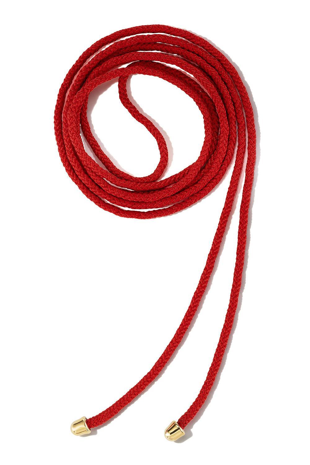 Knot The String Project Necklace - Red Balloon-YELLOW GOLD-28-JEWELRYFINE JEWELNECKLACE O-MARLA AARON