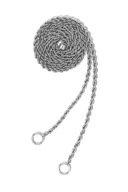 Rope Chain Necklace - Platinum-PLATINUM-15-JEWELRYFINE JEWELNECKLACE O-MARLA AARON