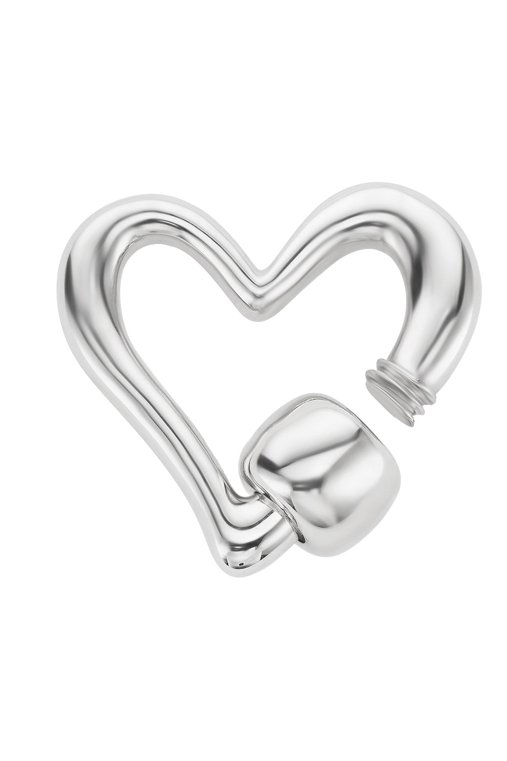 Freeform Heartlock - Silver