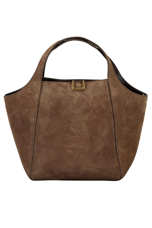 Sartorial Small Bucket Bag-BROWN-O/S-HANDBAGSHOULDER-BRUNELLO CUCINELLI