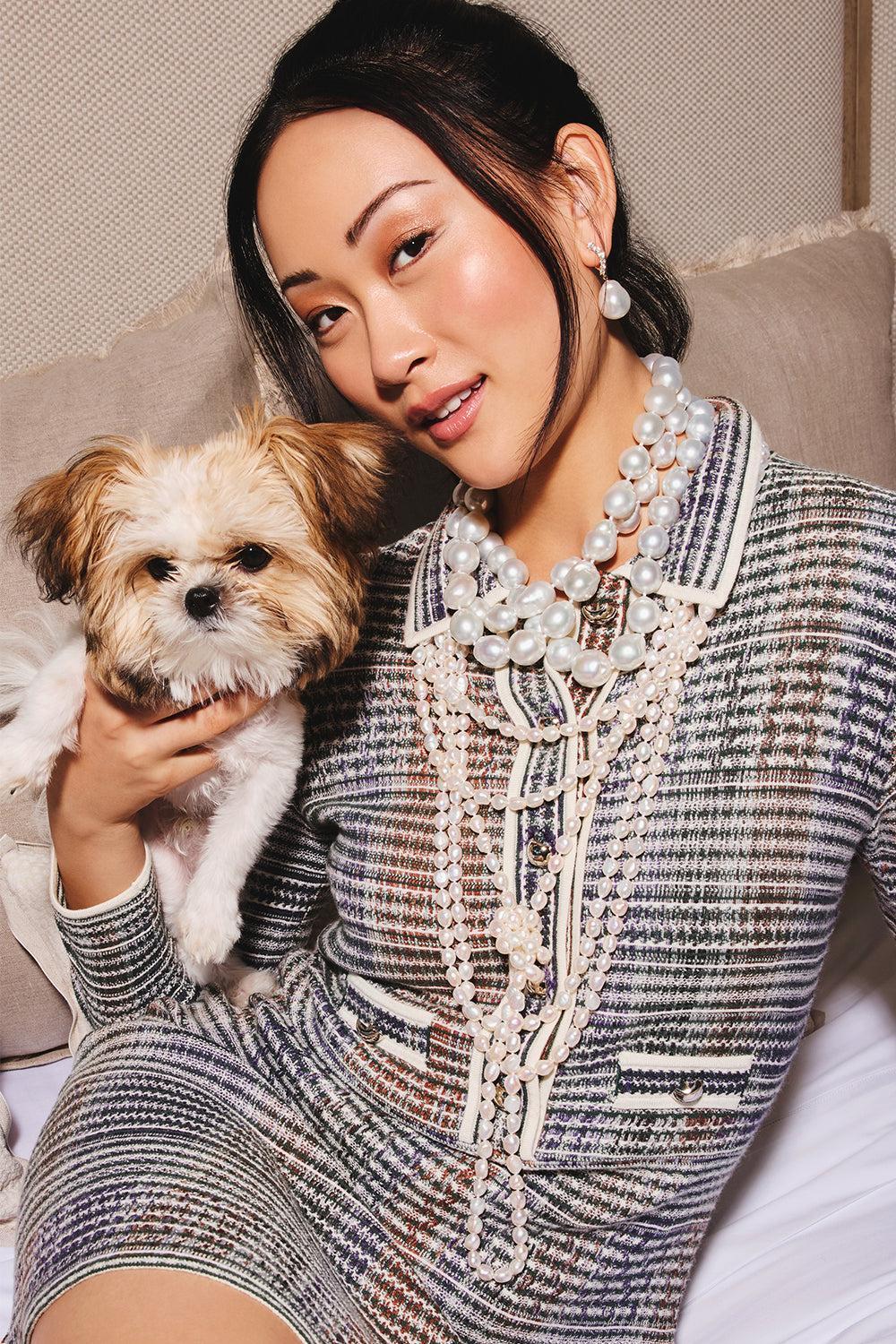 Baroque Pearl Necklace-YELLOW GOLD-17-JEWELRYFINE JEWELNECKLACE O-BAGGINS