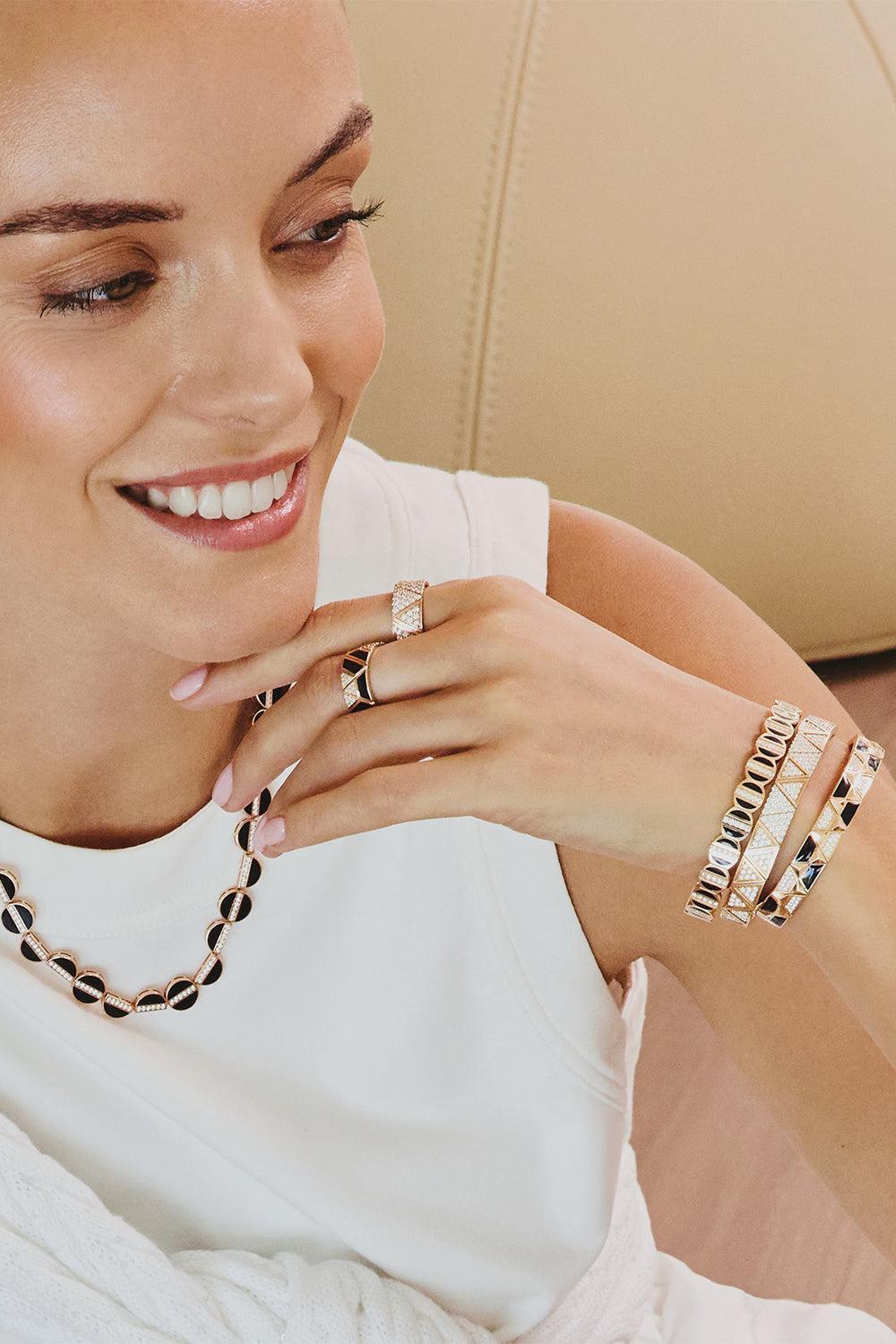 Diamond Enamel Elixer Ring-ROSE GOLD-7.5-JEWELRYFINE JEWELRING-ALESSA JEWELRY