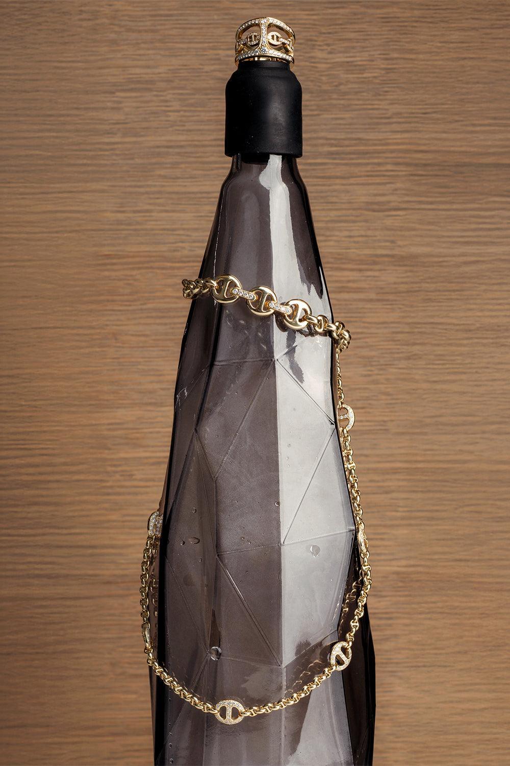 Micro Open Link Station Necklace-YELLOW GOLD-JEWELRYFINE JEWELNECKLACE O-HOORSENBUHS