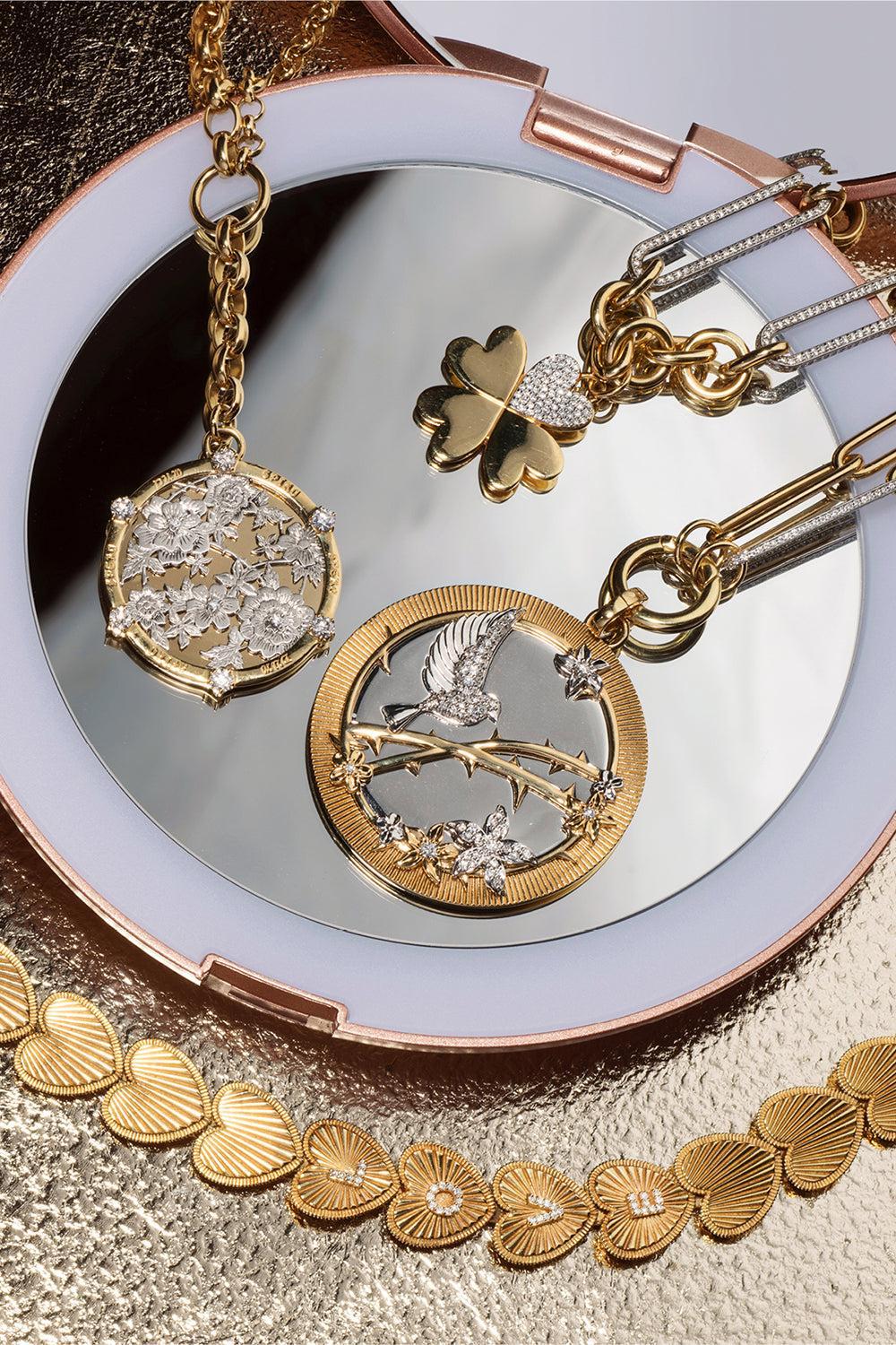 Oval Push Gate Annex Link-YELLOW GOLD-JEWELRYFINE JEWELPENDANT-FOUNDRAE