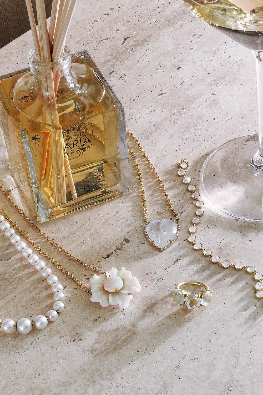 Pearl and Gold Bead Necklace-YELLOW GOLD-JEWELRYFINE JEWELNECKLACE O-IRENE NEUWIRTH JEWELRY