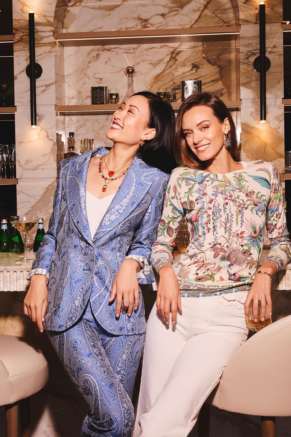 Gemmy Gem Multi Sapphire Earrings-ROSE GOLD-JEWELRYFINE JEWELEARRING-IRENE NEUWIRTH JEWELRY