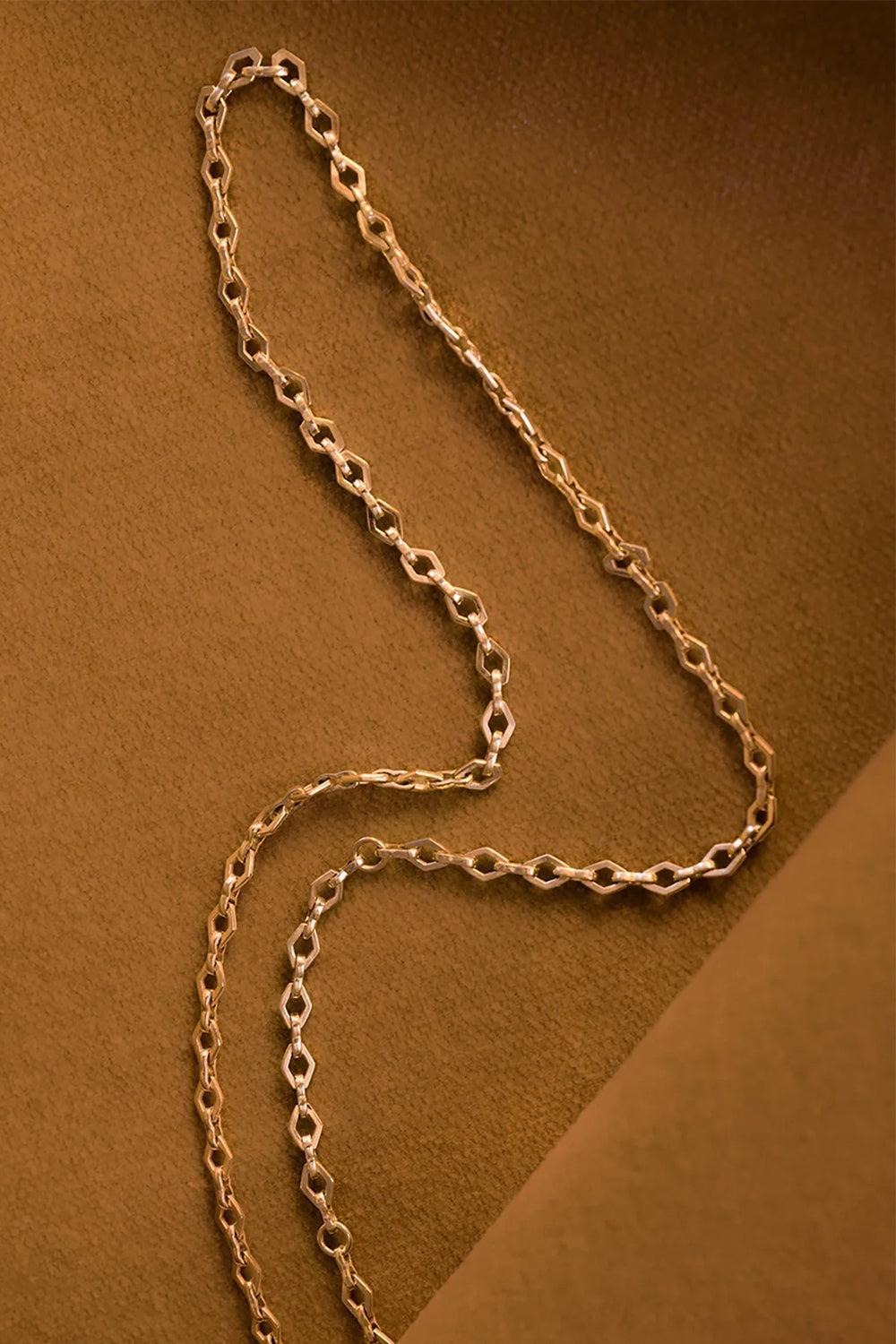 Medium Lozenge-Link Chain-YELLOW GOLD-20-JEWELRYFINE JEWELNECKLACE O-AZLEE