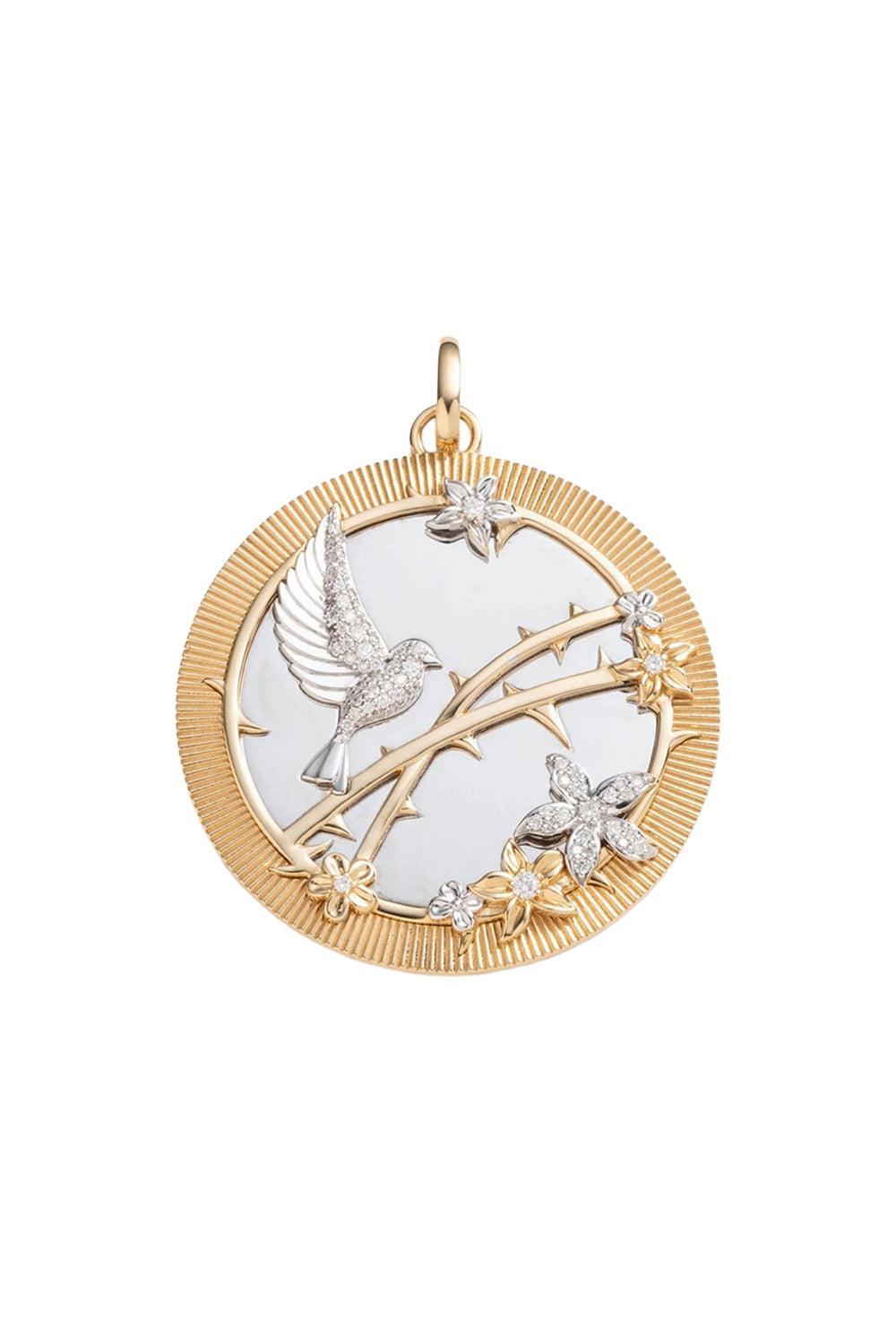 Resilience Oversized Medallion-YELLOW GOLD-JEWELRYFINE JEWELPENDANT-FOUNDRAE