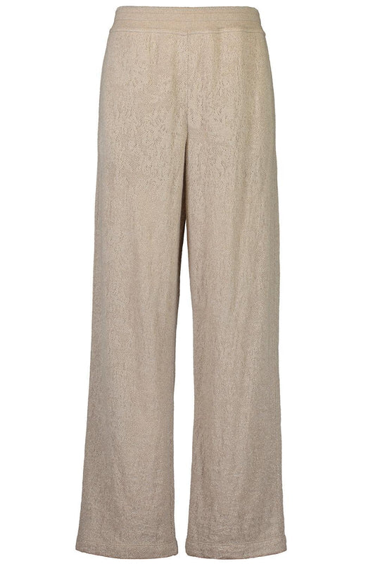 Lace Knit Pant-BROWN-XS-CLOTHINGPANTCASUAL-BRUNELLO CUCINELLI