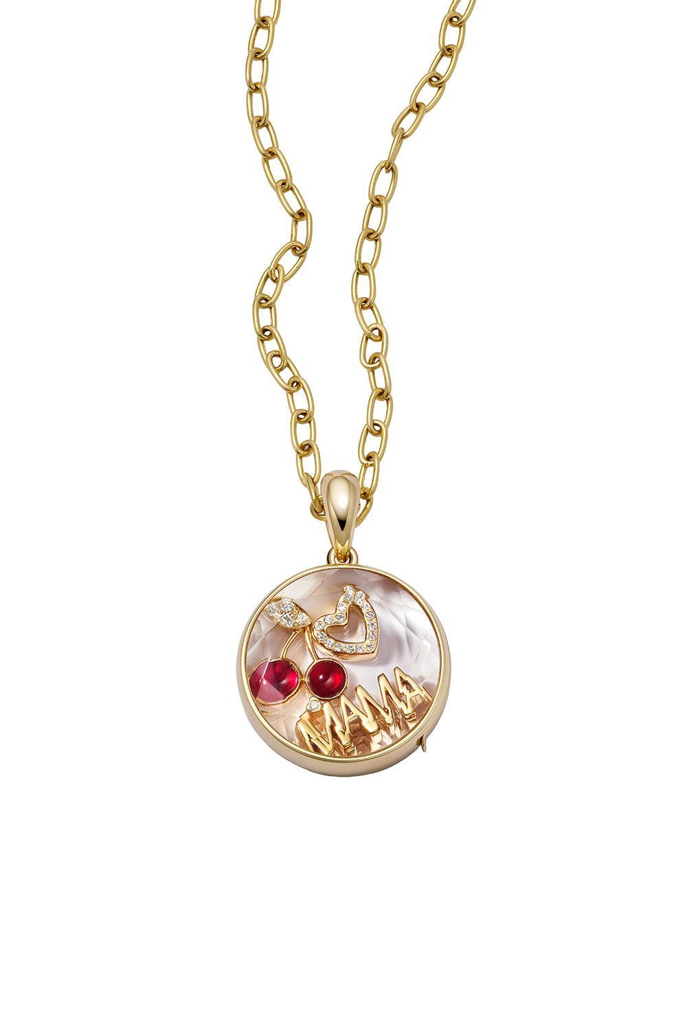 Diamond Mama Charm-YELLOW GOLD-JEWELRYFINE JEWELPENDANT-LOQUET