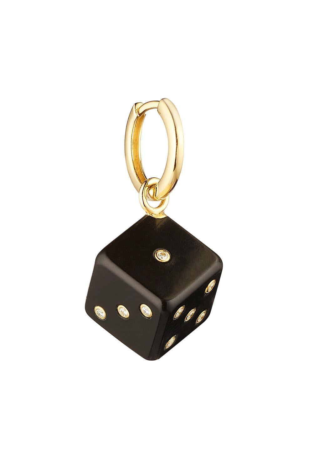 Diamond Ebony Dado Pendant-YELLOW GOLD-JEWELRYFINE JEWELPENDANT-MARIE LICHTENBERG