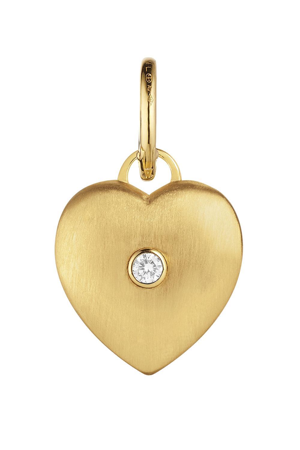 Diamond Heart Pendant-YELLOW GOLD-JEWELRYFINE JEWELPENDANT-MARIE LICHTENBERG