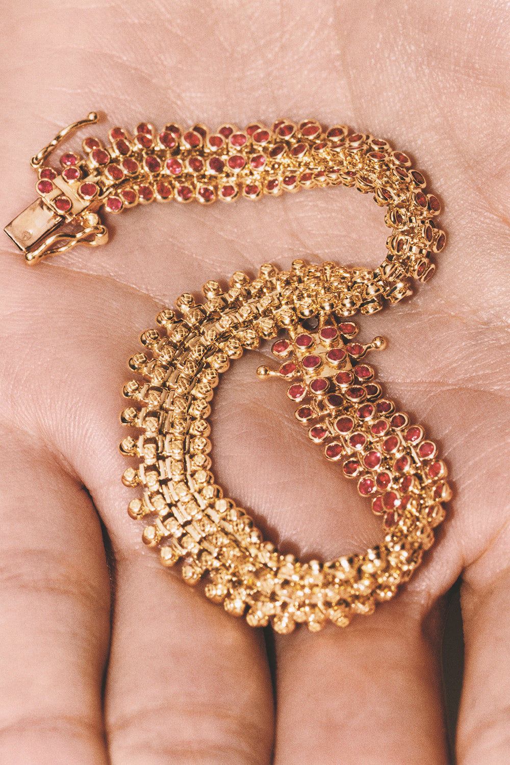 Ruby Flat Mesh Bracelet