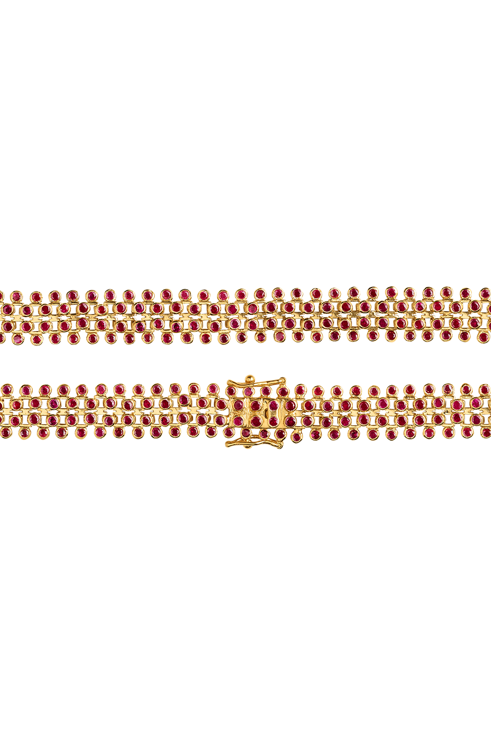 Ruby Flat Mesh Bracelet