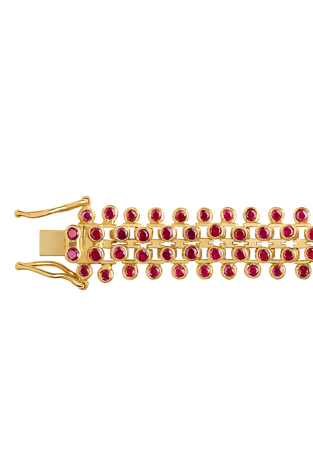 Ruby Flat Mesh Bracelet