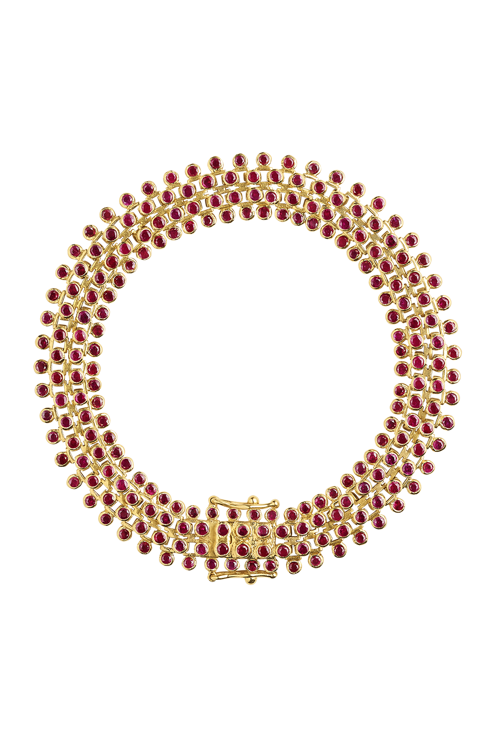 Ruby Flat Mesh Bracelet