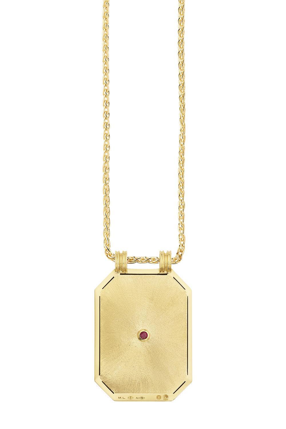 Love Scapular Chain Necklace-YELLOW GOLD-JEWELRYFINE JEWELNECKLACE O-MARIE LICHTENBERG
