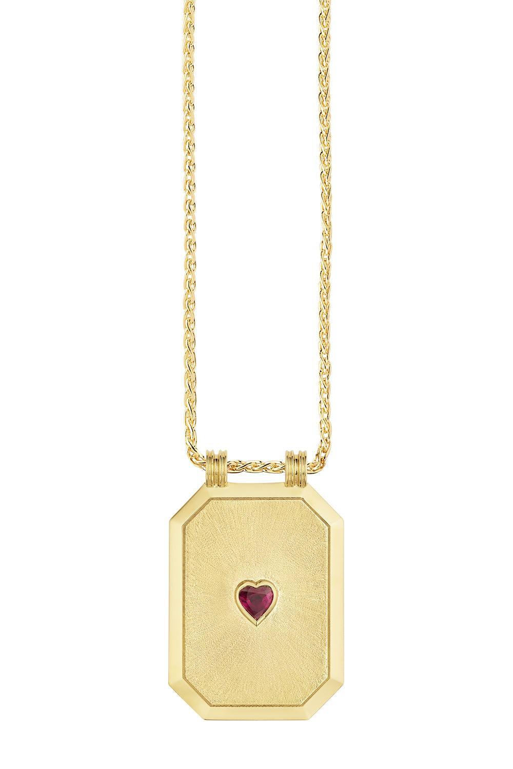 Love Scapular Chain Necklace-YELLOW GOLD-JEWELRYFINE JEWELNECKLACE O-MARIE LICHTENBERG