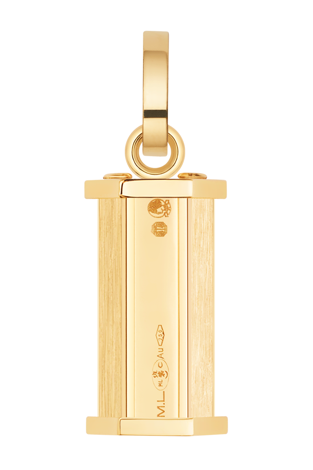 Micro Weight Pendant-YELLOW GOLD-JEWELRYFINE JEWELPENDANT-MARIE LICHTENBERG