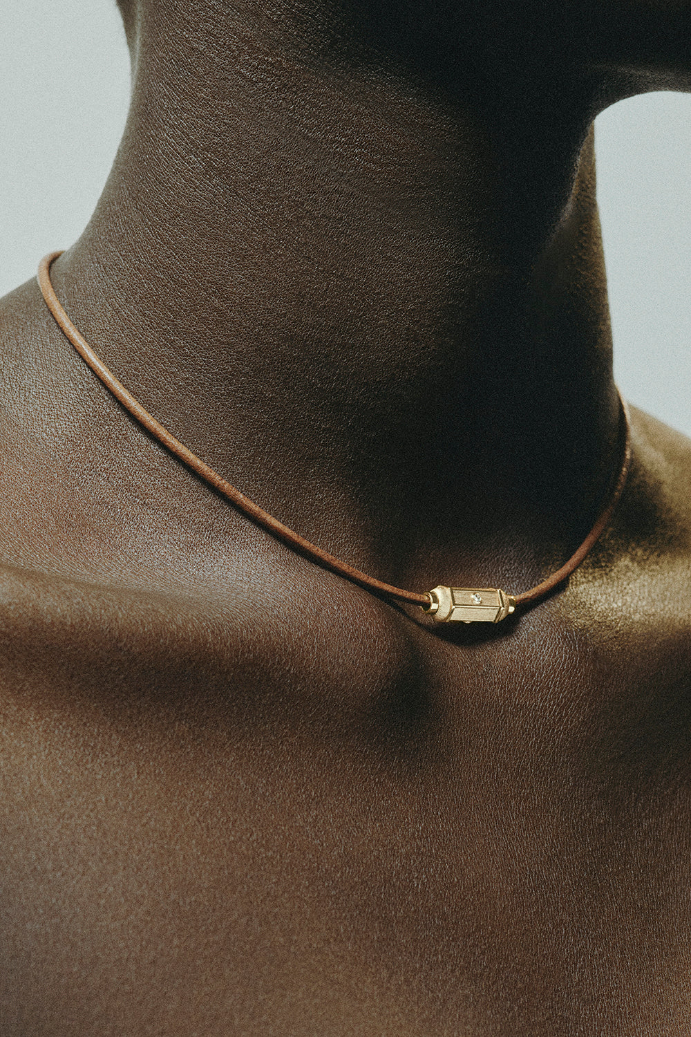 Diamond Micro Coco Locket Lasso Necklace - 39cm