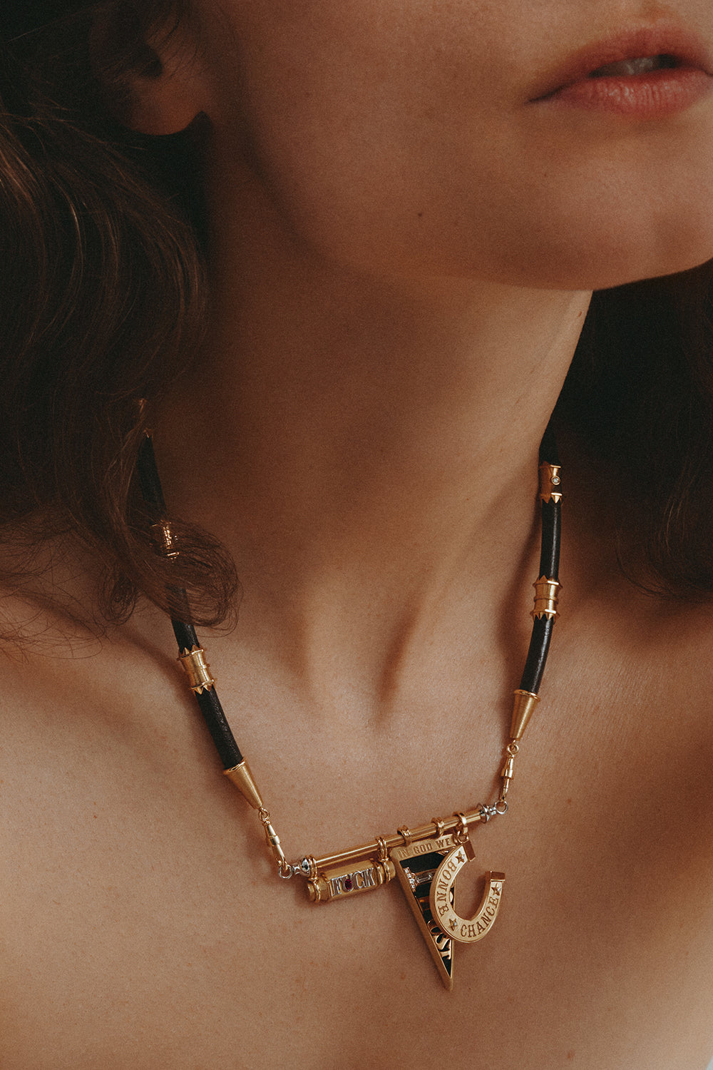 Two Bead Lasso Link Necklace